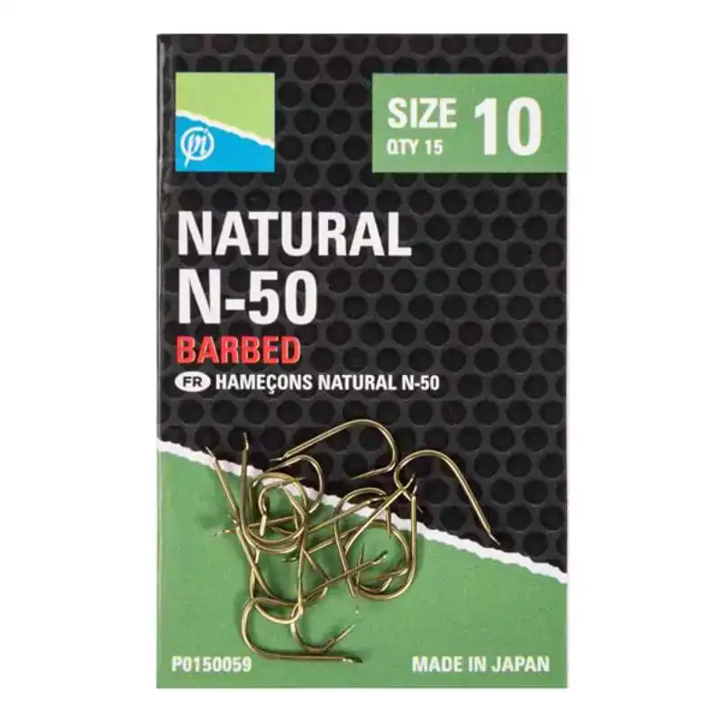 Natural N-50 Barbed - Maat: 10