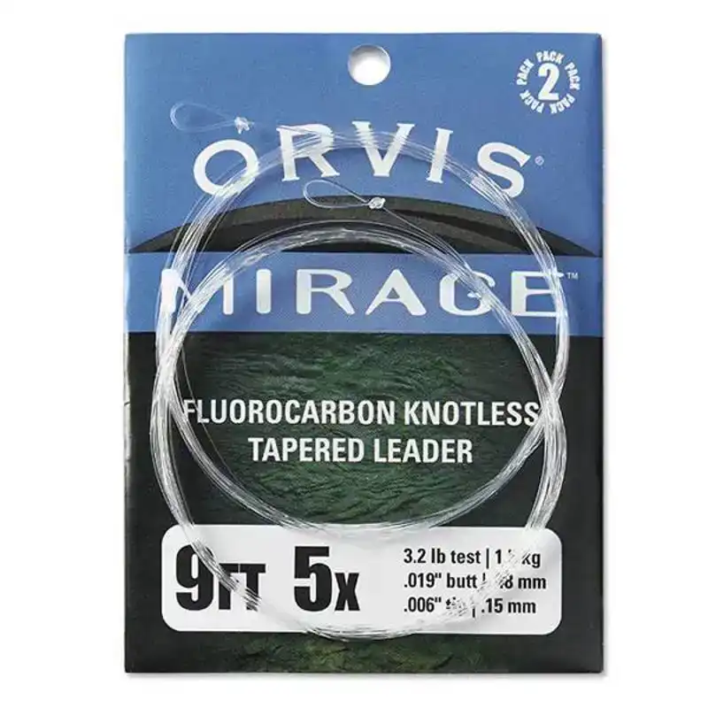 Mirage Fluorocarbon Knotless Tapered Leader - 6 X - 0,13 - 0