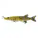3D Line Thru Pike - 25 cm - 105 gram - 2Tone Pike