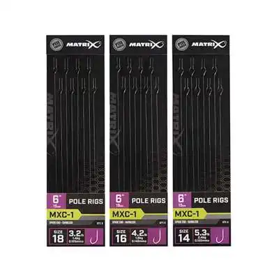 MXC-1 Pole Rigs - Haken: 16 - 0,145 mm - 15 cm