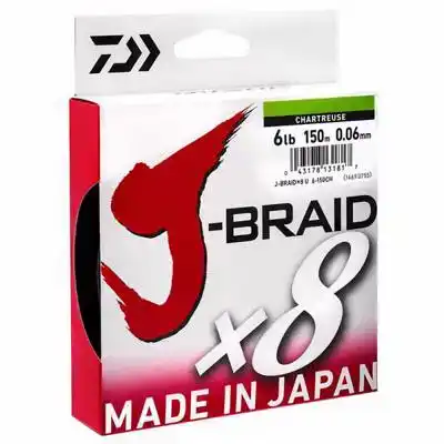 J-Braid X8 - Chartreuse - 0,06 mm - 4 kg - 150 m