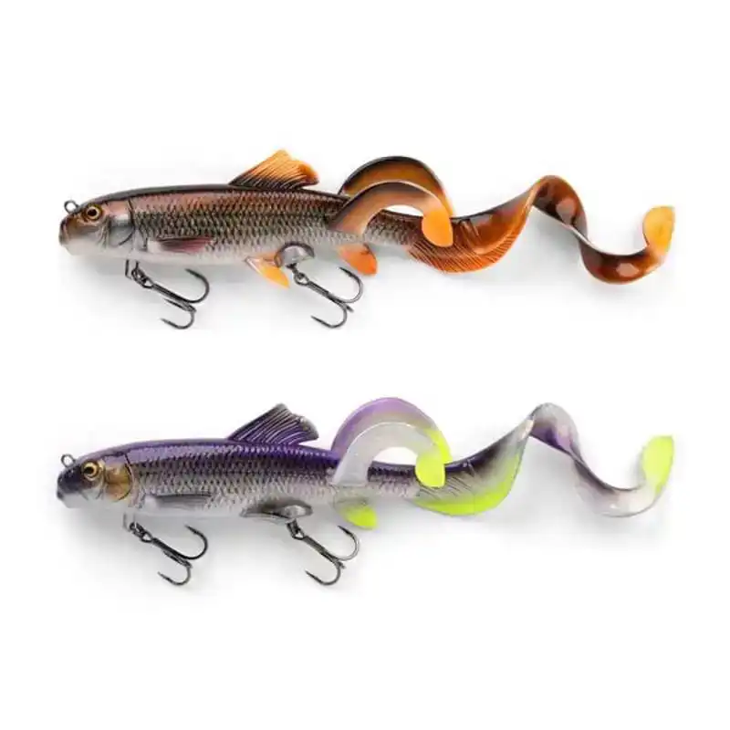 3D Sucker X-Tail - 23,6 cm - Blue Glitter Flash