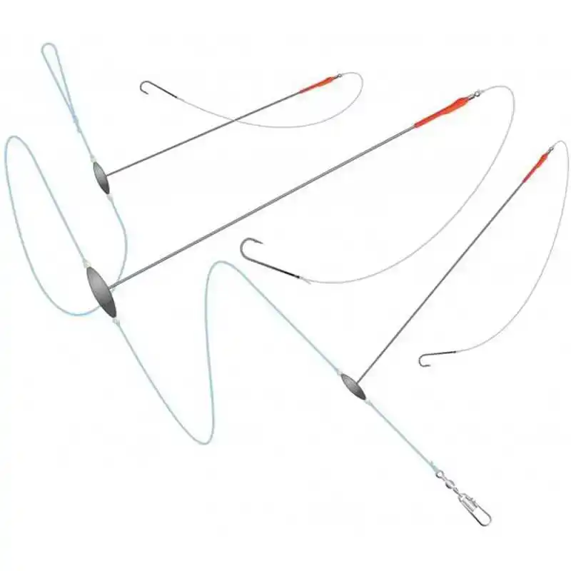 Platvis Onderlijn met Lood - Haak: 2 - 15 cm - 7 gram