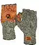Wooly Olive Half Finger Wool Glove - Maat: L/XL