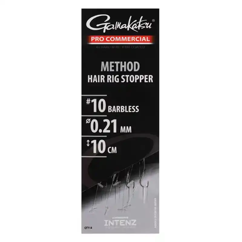 Pro Commercial Method Hair Rig Stopper - Barbless - Haak: 10