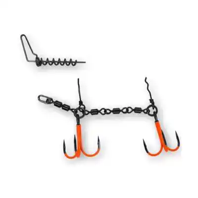 The Swivel Stinger Rig L - UVO - Haak: 1/0