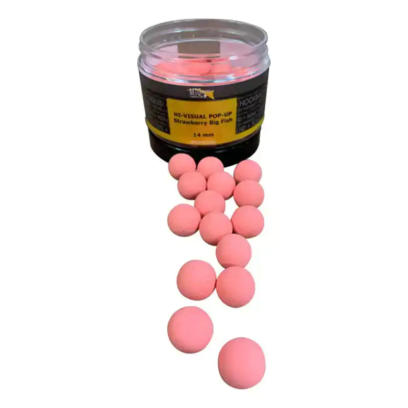 Hi-Visual Pop-Ups - Strawberry Big Fish - 14 mm