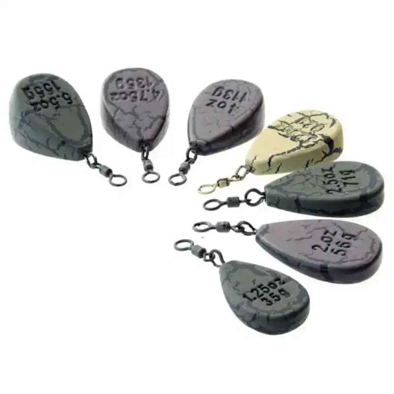 Big Eye Swivel Pear Lead - Gravel - 35 gram