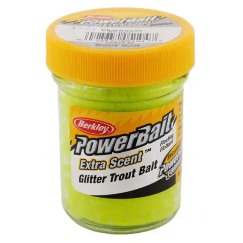Powerbait Extra Scent Glitter Trout Bait - Black Orange