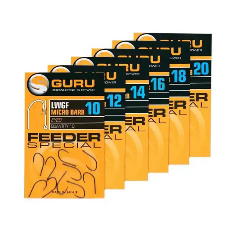 LWG Feeder Special Eyed Hooks - Barbed - Haak: 10