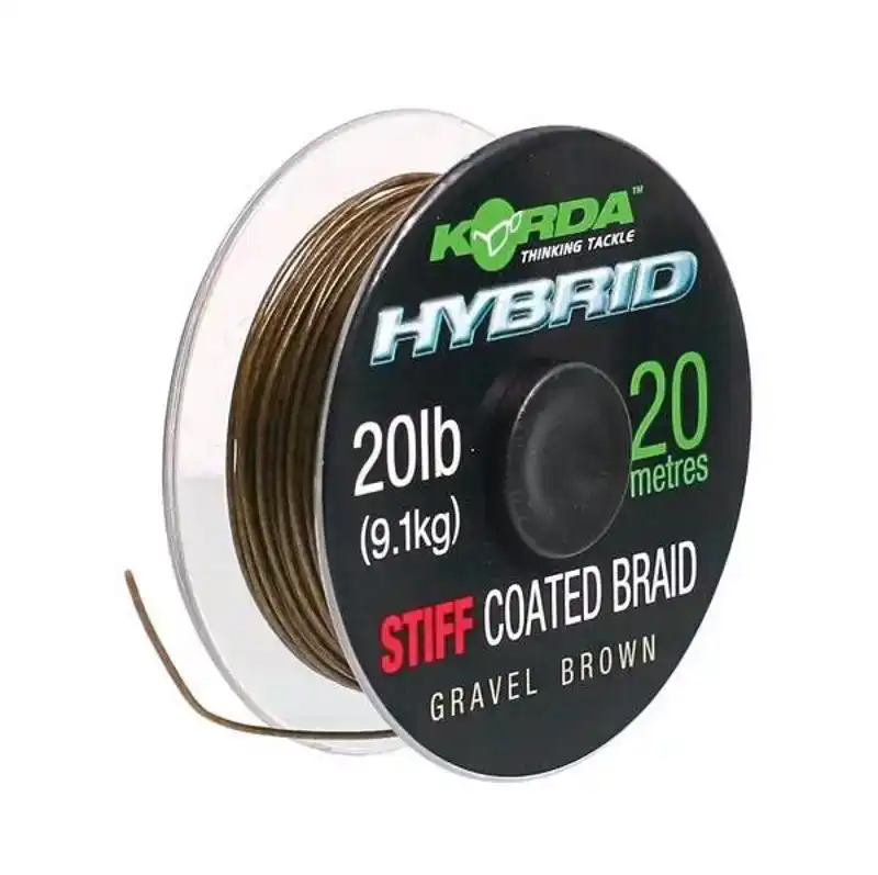 Hybrid Stiff Coated Braid - Weedy Green - 20 lb