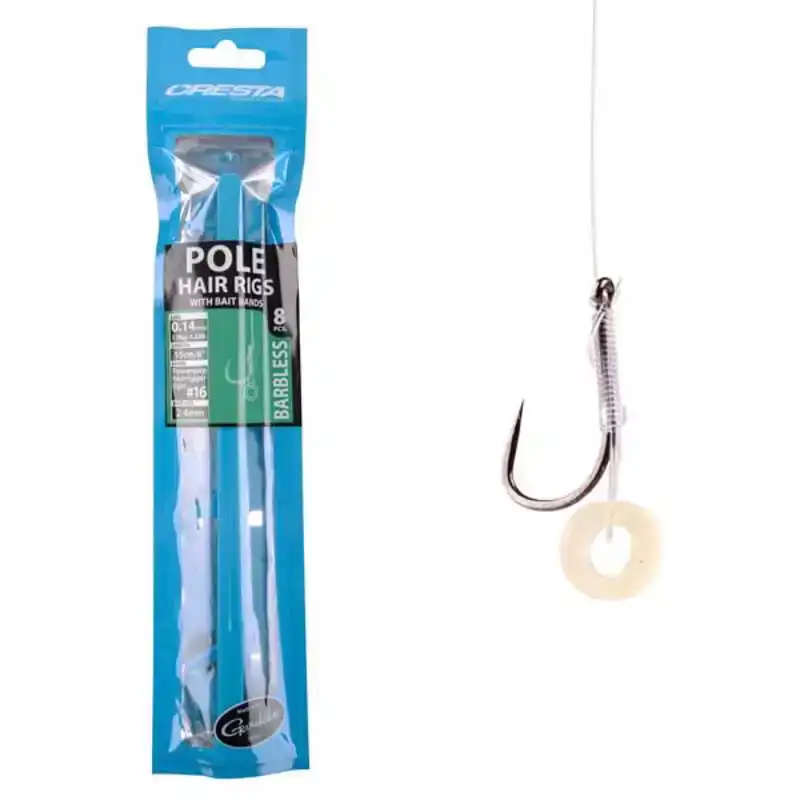 Bait Band Pole Hair Rigs - Haken: 16 - 0,14 mm