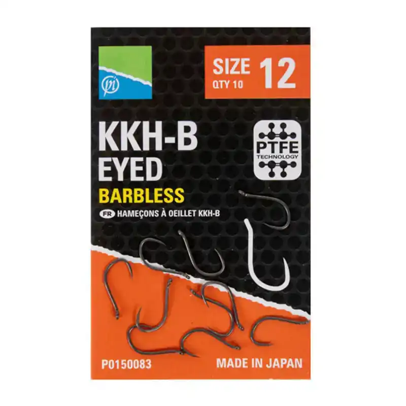 KKH-B Eyed Barbless Hook - Haak: 10