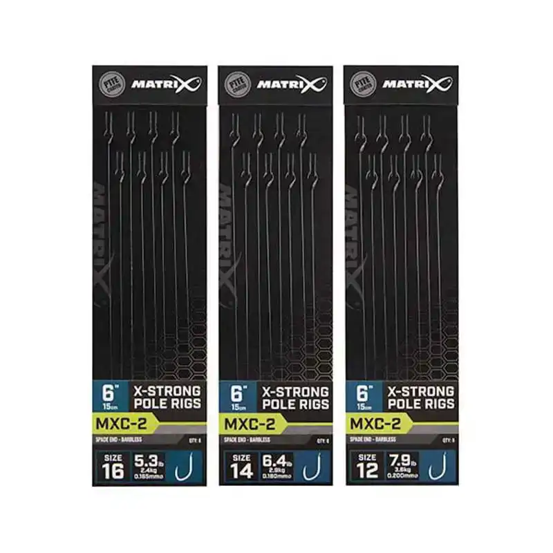 MXC-2 X-Strong Pole Rigs - Haken: 12 - 0,20 mm - 10 cm