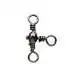 Black Crossline Barrel Swivel - Maat: 12 - 12 kg
