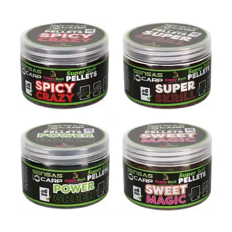 Crazy Bait Super Soft Pellets - 4 mm - Power Green