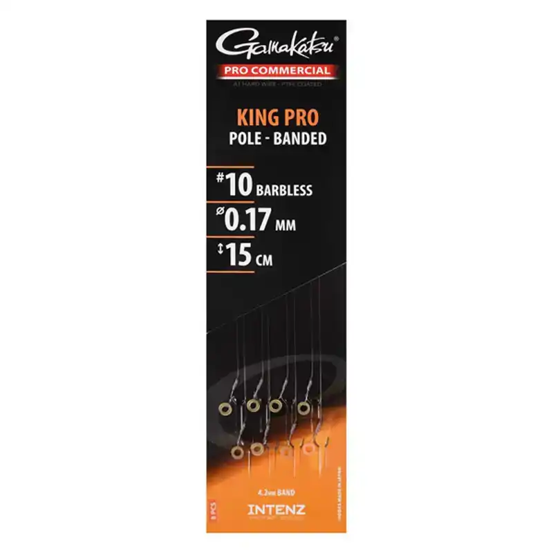 Pro Commercial King Pro Pole Banded Ready Rigs - Barbless -