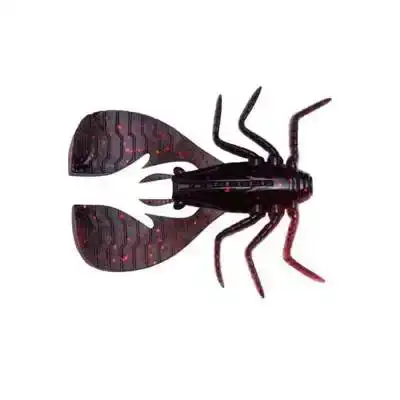 Fuwabug - 3,8'' - Black Back Clear Red