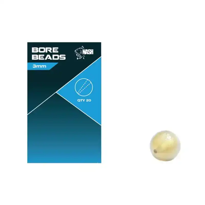 Soft Taper Bore Beads - 3 mm