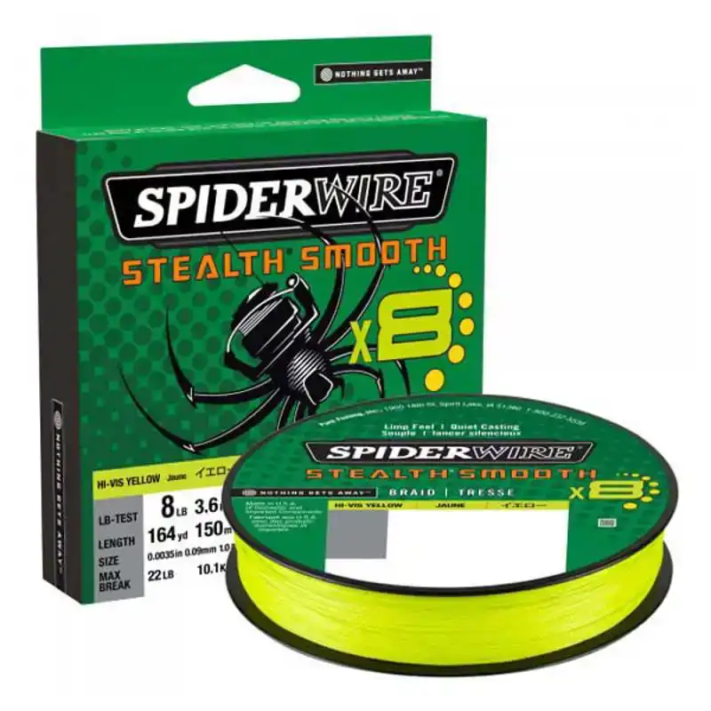 Stealth Smooth 8 Hi-Vis Yellow - 0,09 mm - 7,5 kg - 150 m