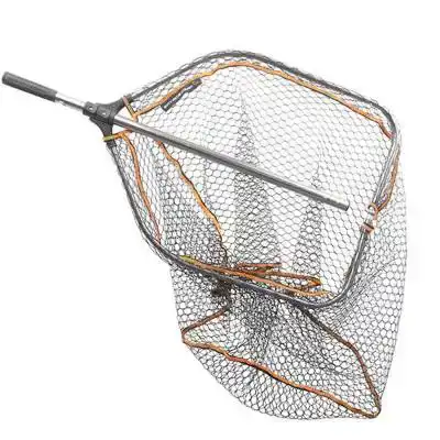 Pro Folding Rubber Large Mesh Landing Net