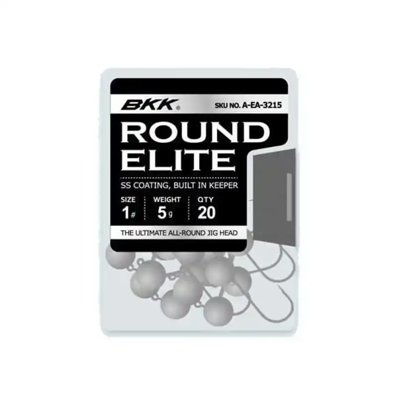 Round Elite Jighead - Bulkverpakking - Haak: 3/0 - 15 gram
