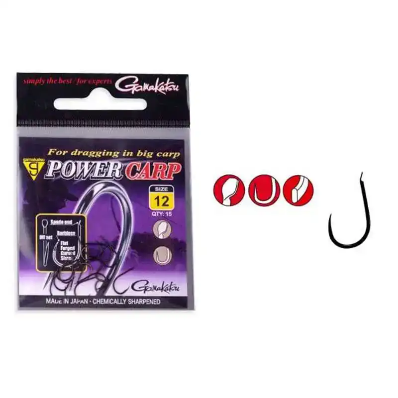 G-Power Carp Flatted Eye - Barbless - Maat: 10