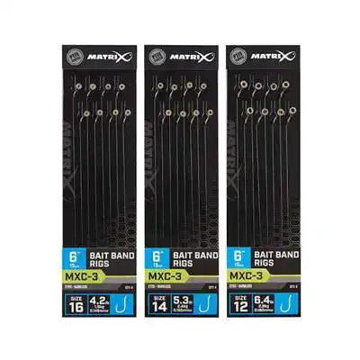 MXC-3 Bait Band Rigs - Haken: 14 - 0,165 mm - 15 cm
