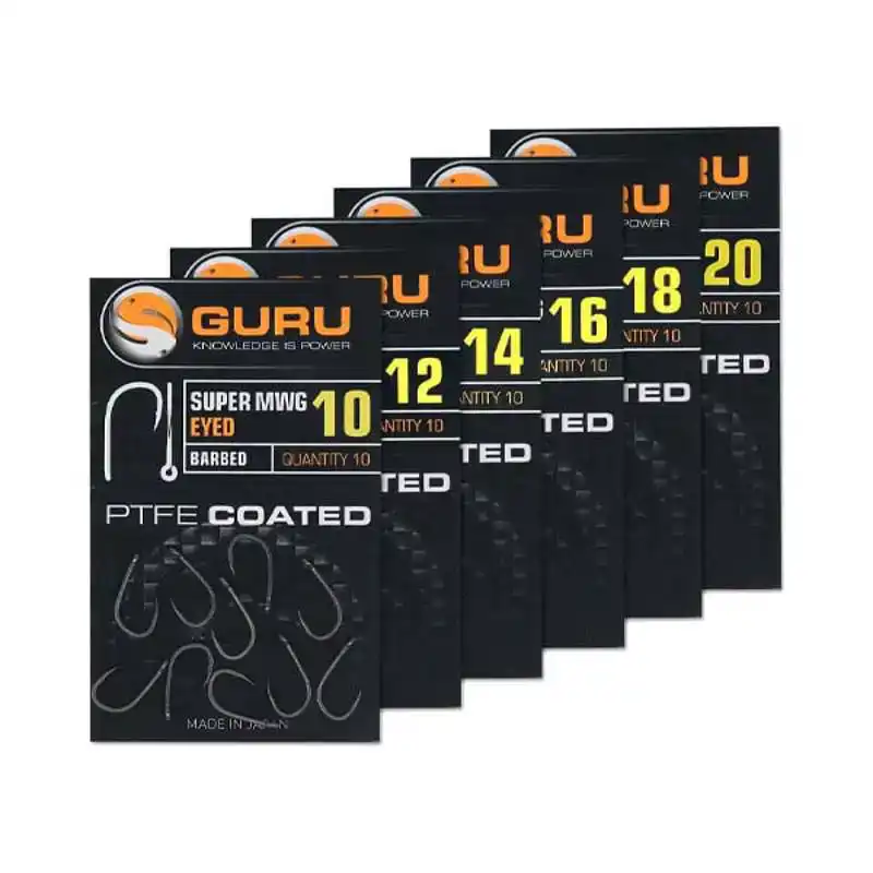 Super MWG Eyed Hooks - Barbed - Haak: 16