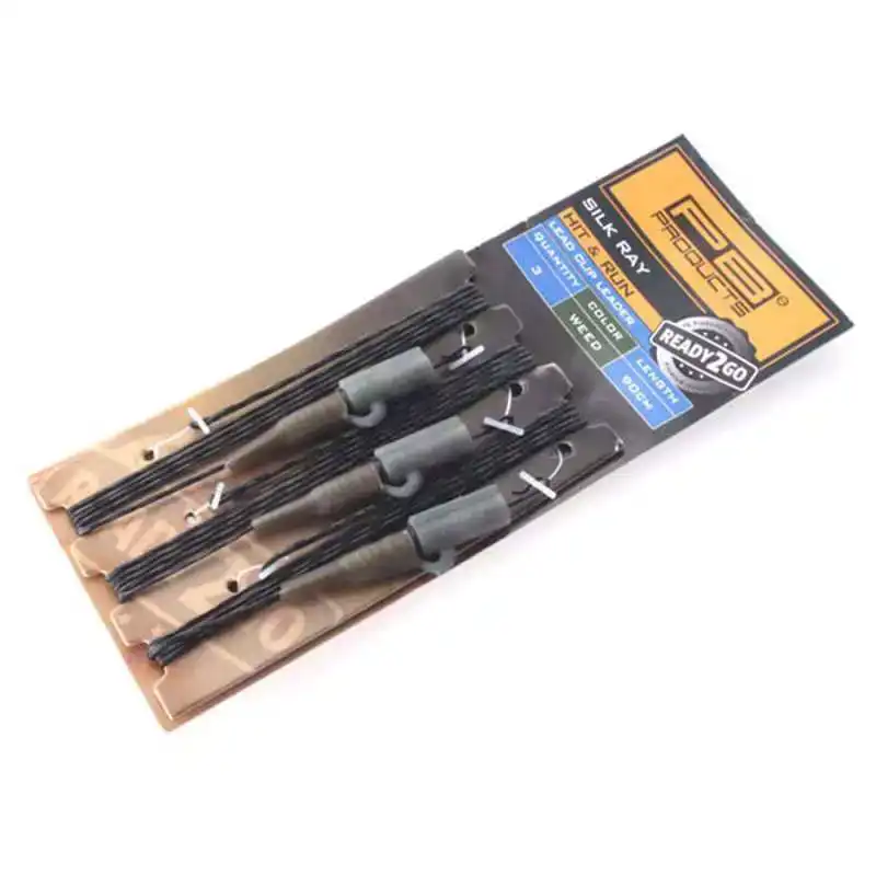 Ready2Go Silk Ray Hit & Run Leadclip Leader - Gravel