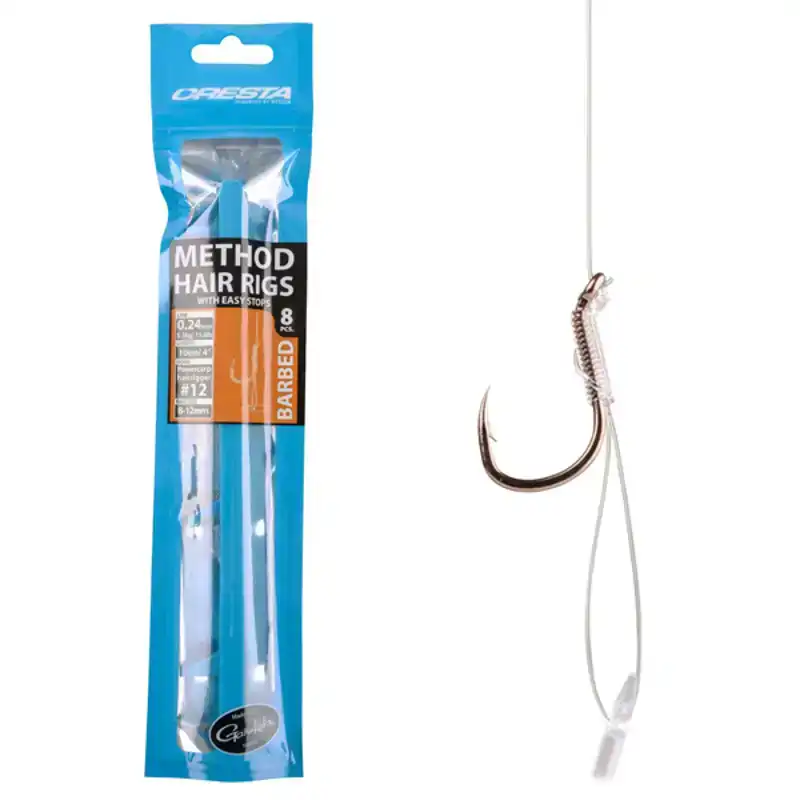 Easy Stop Method Hair Rigs - Barbed - Haken: 10 - 0,26 mm
