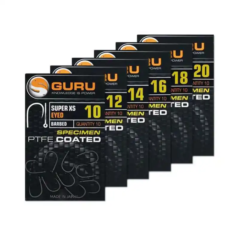 Super XS Eyed Hooks - Barbed - Haak: 10