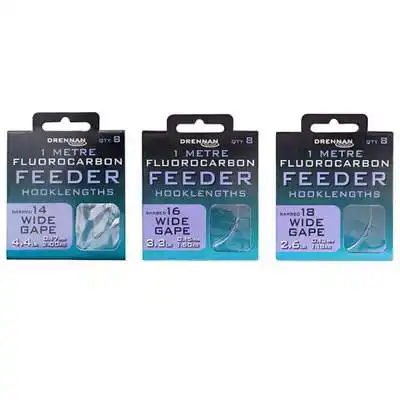 Fluorocarbon Wide Gape Feeder Hooklengths