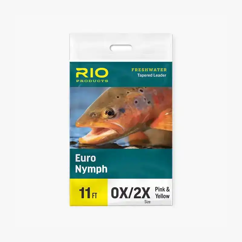 Euro Nymph Tapered Leader 11ft (0x/2x)