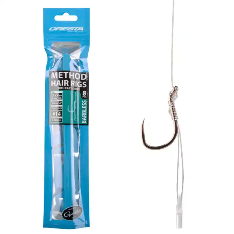 Easy Stop Method Hair Rigs - Barbless - Haak: 12 - 0,24 mm