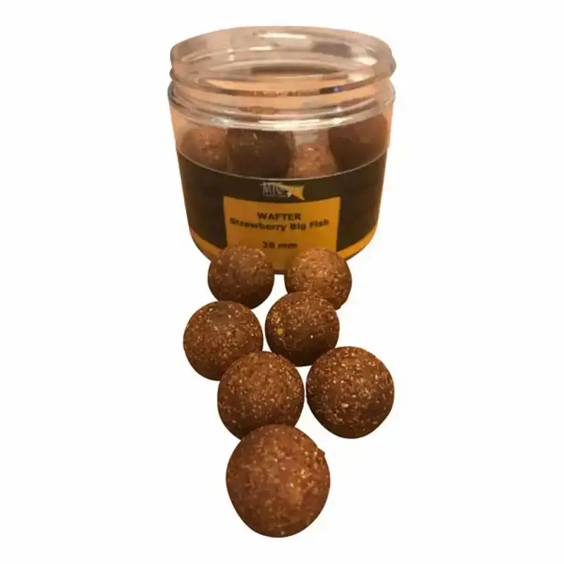 Hookbait Wafters - Strawberry Big Fish - 20 mm