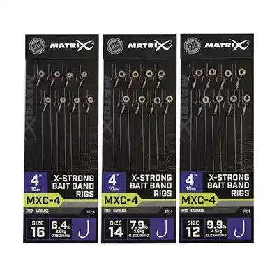 MXC-4 X-Strong Bait Band Rigs - Haken: 14 - 0,20 mm - 10 cm