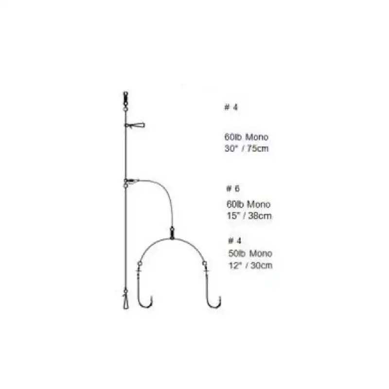 Wishbone Dropper Rig - Haak: 4