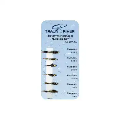 Tungsten Hares Ear Nymph Set