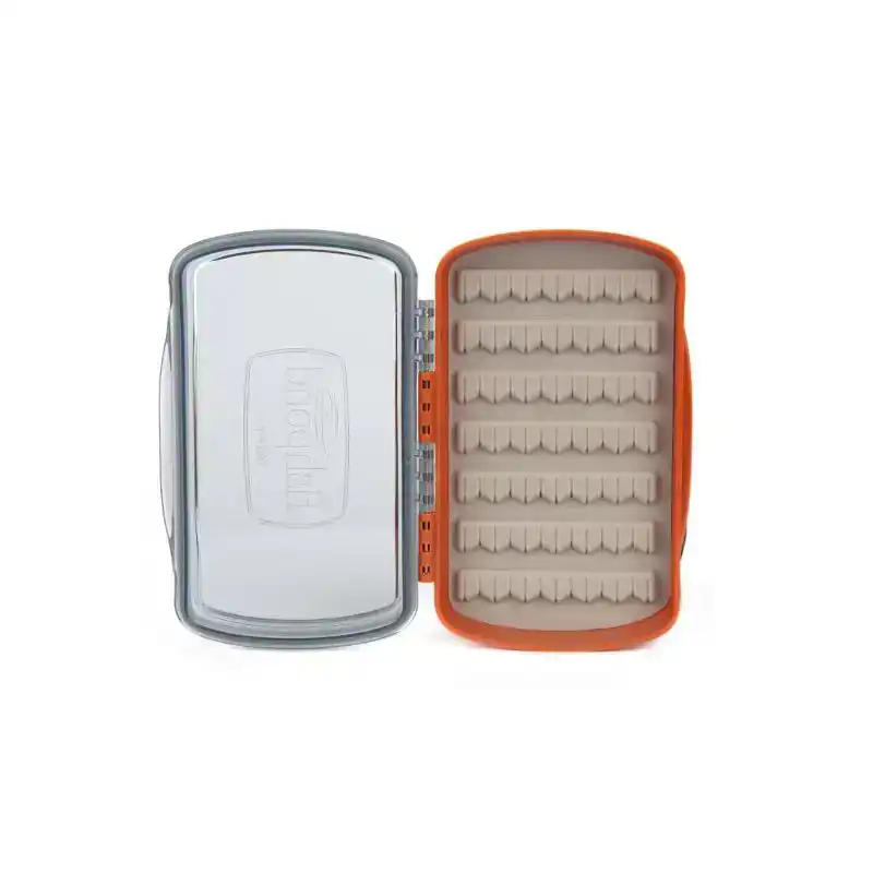 Tacky Pescador Fly Box- Small- Clear- Burnt Orange 