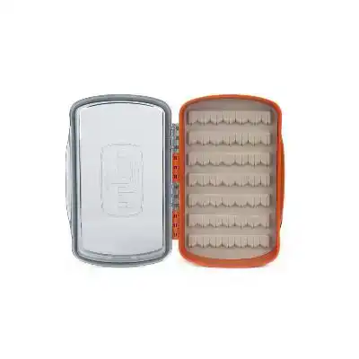 Tacky Pescador Fly Box- Small- Clear- Burnt Orange