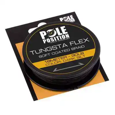 Tungsta Flex Soft Coated Braid - 20 lb - Dark Silt