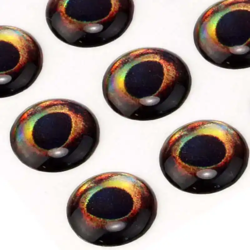 3D Epoxy Fish Eyes - 5 mm - Perch