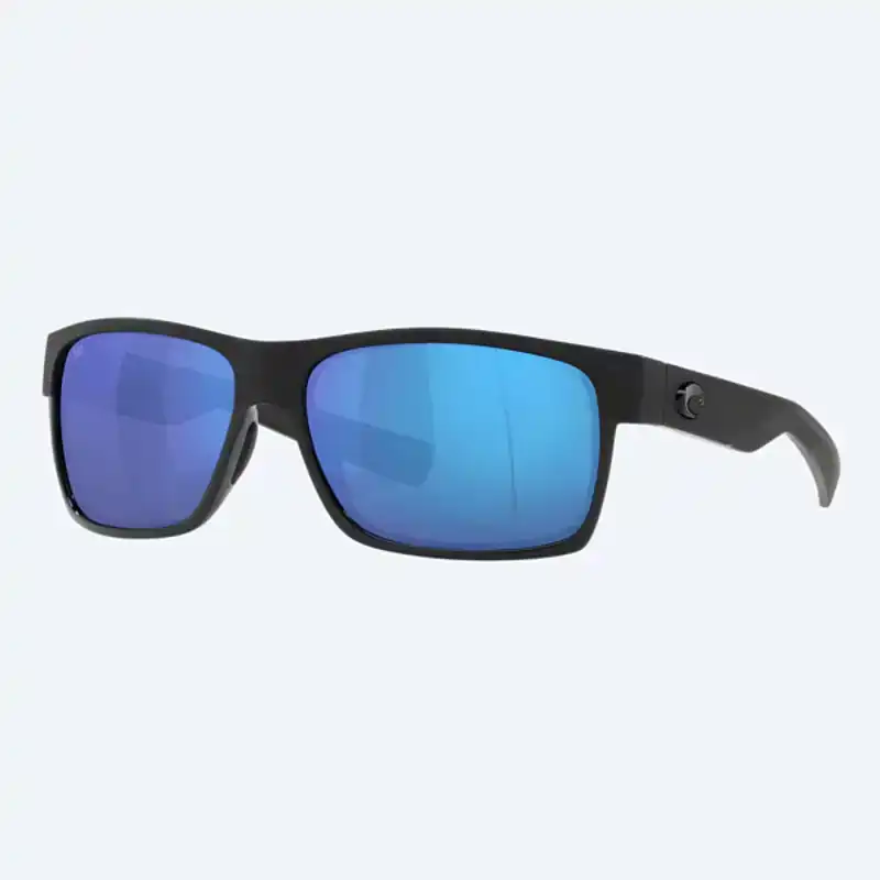 Half Moon - Shiny & Matte Black Frame 580G - Blue Mirror Gla