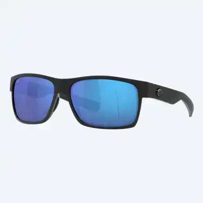 Half Moon - Shiny & Matte Black Frame 580G - Blue Mirror Gla