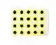 Stick-On Eyes - 7,1 mm - Fl. Yellow