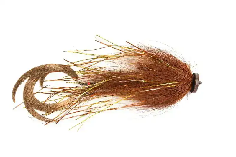 Waterpushing Pike Flies - 1# - Brown