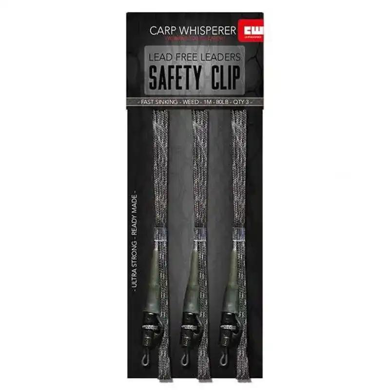Safety Clip Lead Free Leaders - Gravel