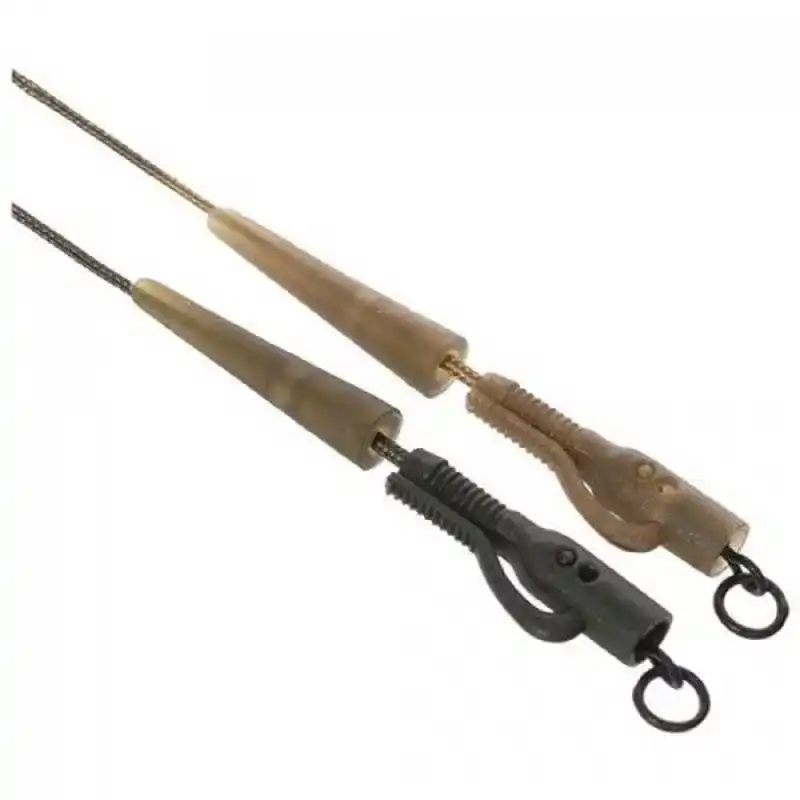 Kable Leadcore Leaders - Lead Clip - Gravel Brown