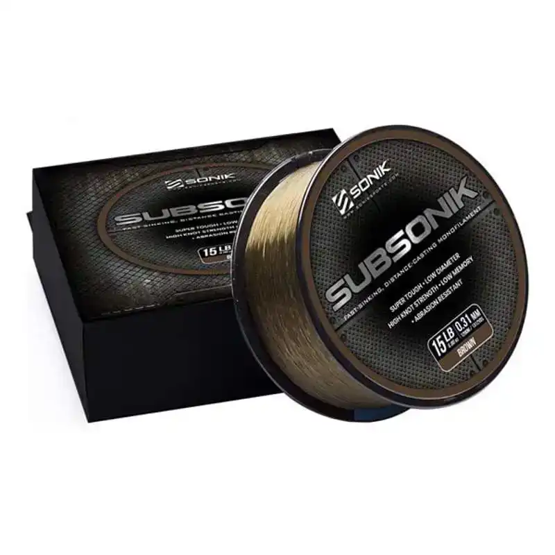 Subsonik Monofilament - Brown - 12 lb - 0,28 mm